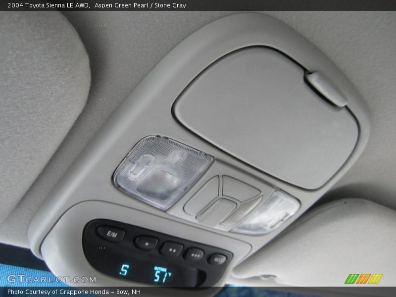 Aspen Green Pearl / Stone Gray 2004 Toyota Sienna LE AWD