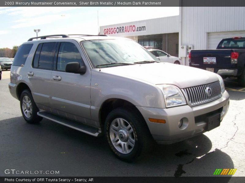 Silver Birch Metallic / Medium Dark Parchment 2003 Mercury Mountaineer Convenience