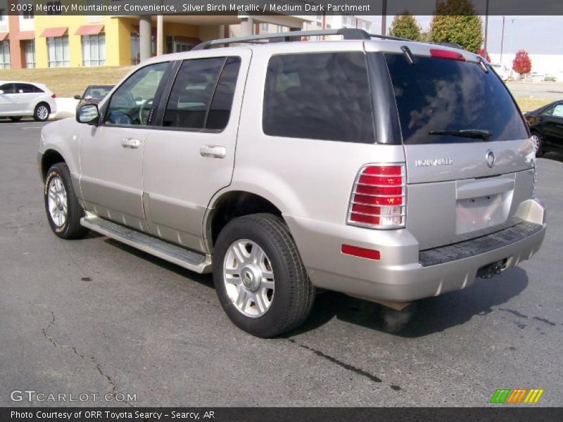 Silver Birch Metallic / Medium Dark Parchment 2003 Mercury Mountaineer Convenience