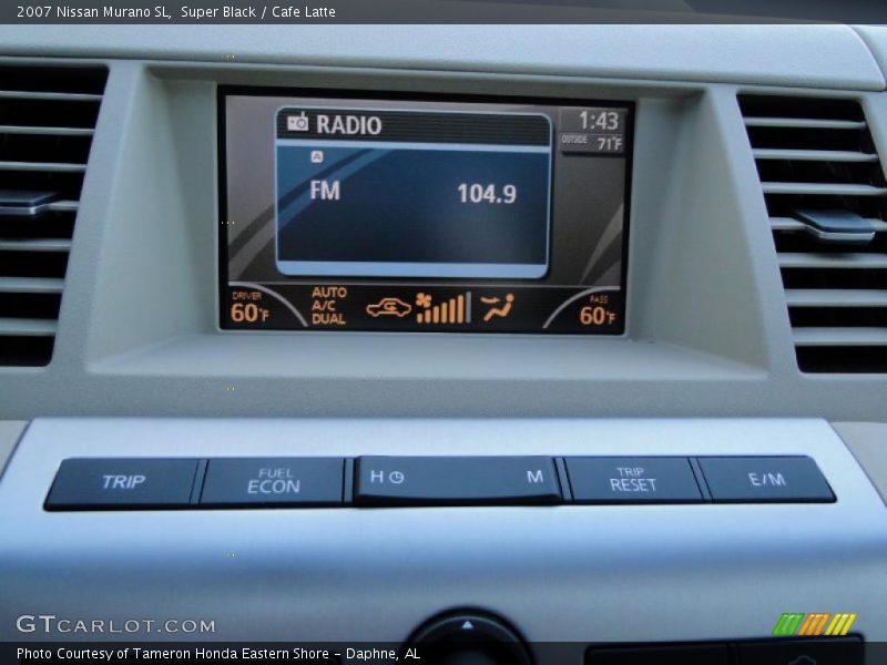 Super Black / Cafe Latte 2007 Nissan Murano SL