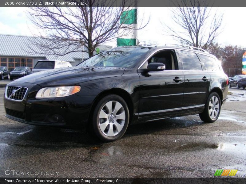 Black / Anthracite Black 2008 Volvo V70 3.2