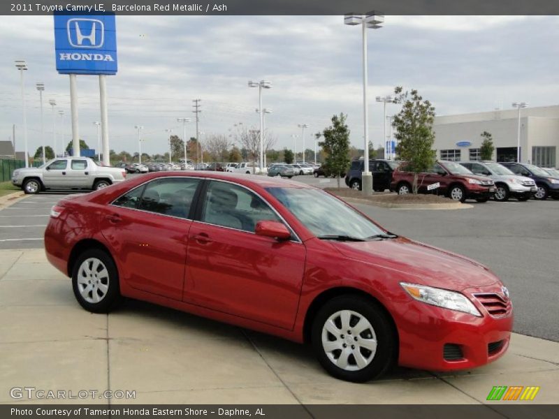 Barcelona Red Metallic / Ash 2011 Toyota Camry LE