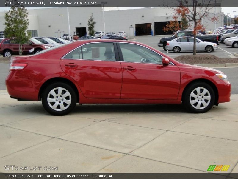 Barcelona Red Metallic / Ash 2011 Toyota Camry LE