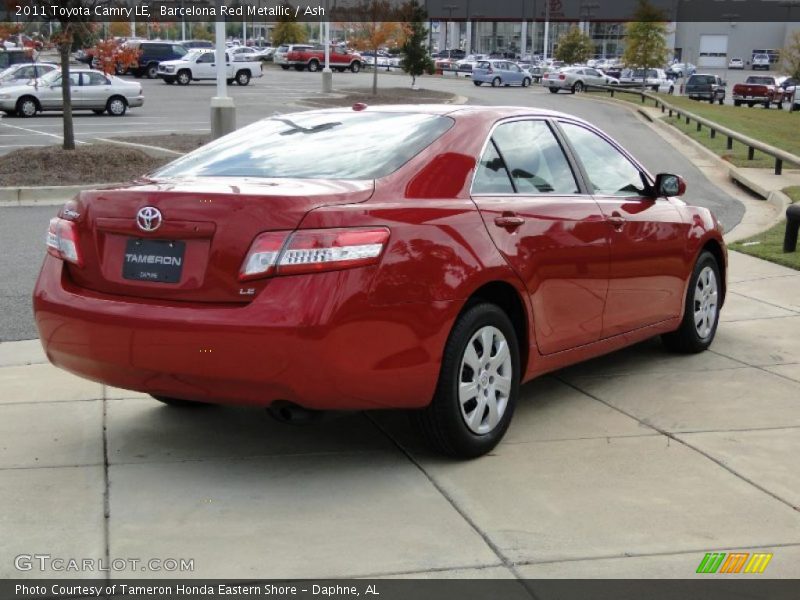 Barcelona Red Metallic / Ash 2011 Toyota Camry LE