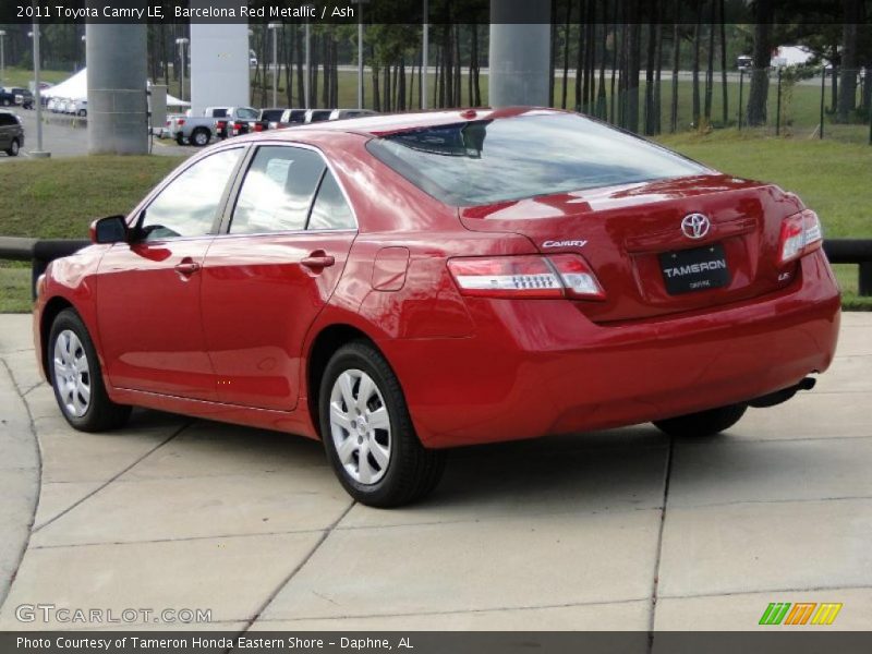 Barcelona Red Metallic / Ash 2011 Toyota Camry LE