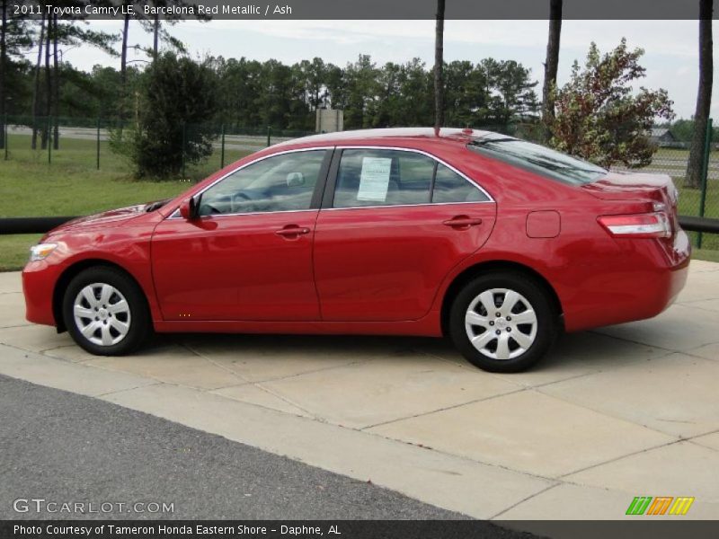 Barcelona Red Metallic / Ash 2011 Toyota Camry LE