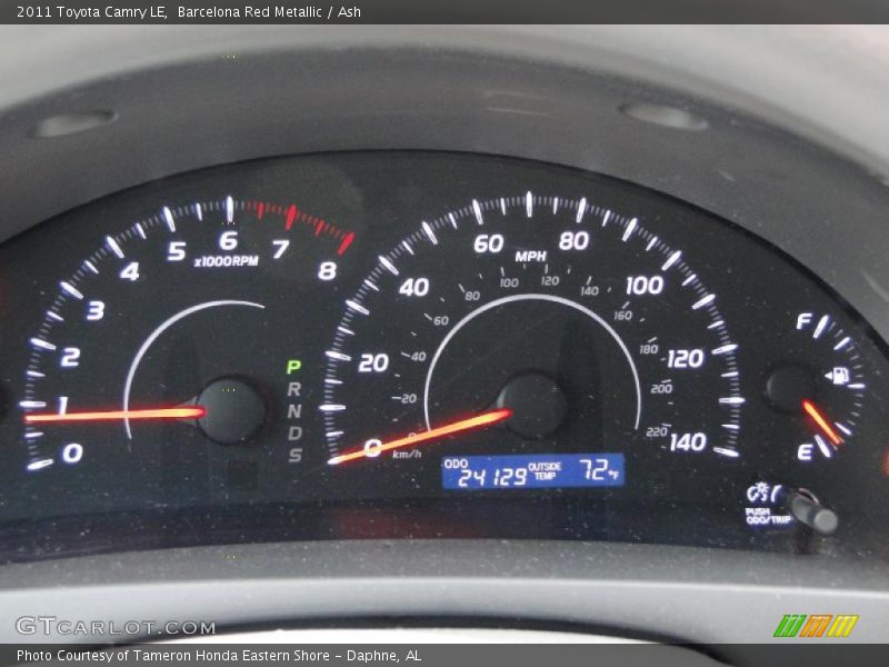 Barcelona Red Metallic / Ash 2011 Toyota Camry LE