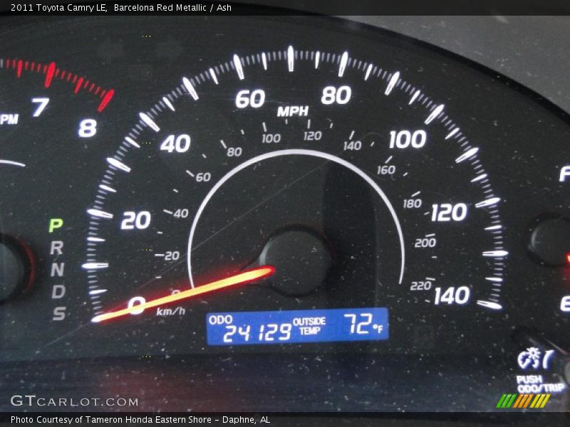 Barcelona Red Metallic / Ash 2011 Toyota Camry LE