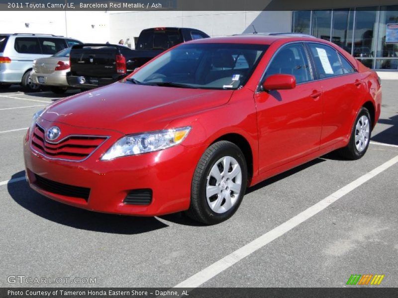Barcelona Red Metallic / Ash 2011 Toyota Camry LE