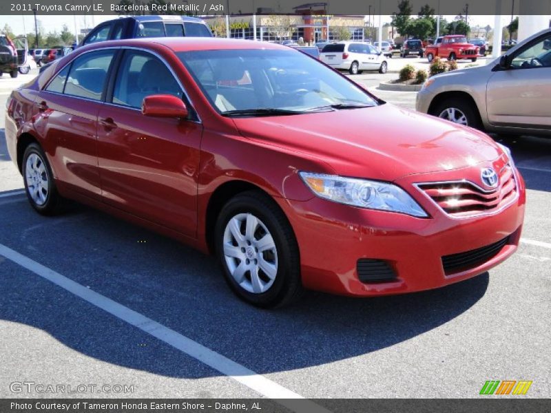 Barcelona Red Metallic / Ash 2011 Toyota Camry LE