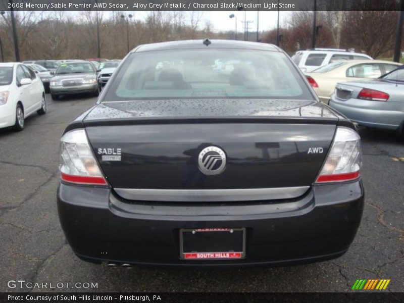 Alloy Grey Metallic / Charcoal Black/Medium Light Stone 2008 Mercury Sable Premier AWD Sedan