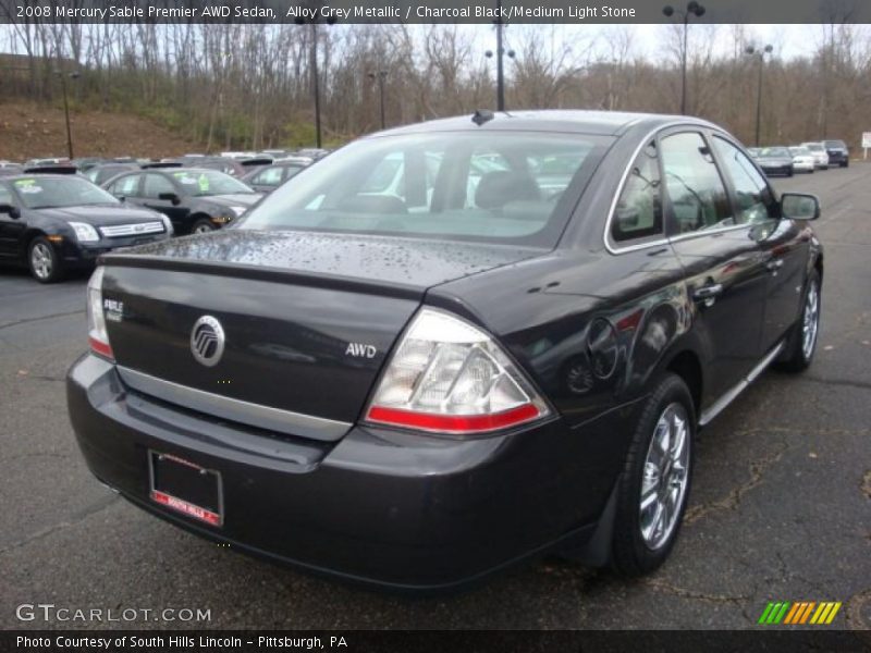 Alloy Grey Metallic / Charcoal Black/Medium Light Stone 2008 Mercury Sable Premier AWD Sedan