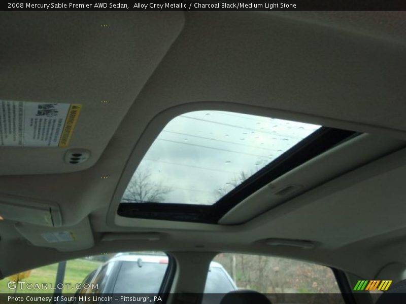 Sunroof of 2008 Sable Premier AWD Sedan