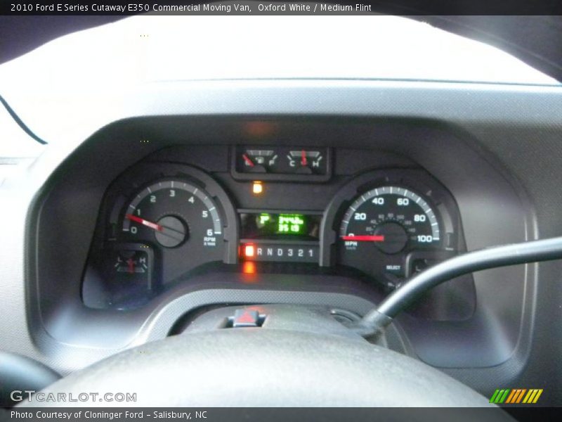 Oxford White / Medium Flint 2010 Ford E Series Cutaway E350 Commercial Moving Van