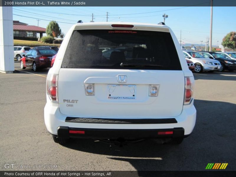Taffeta White / Saddle 2008 Honda Pilot EX-L