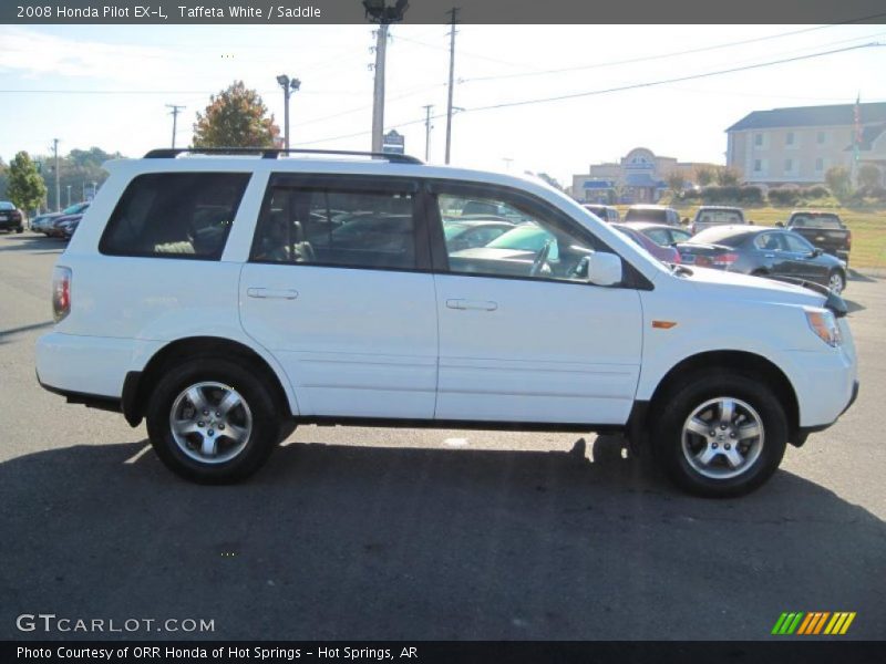 Taffeta White / Saddle 2008 Honda Pilot EX-L