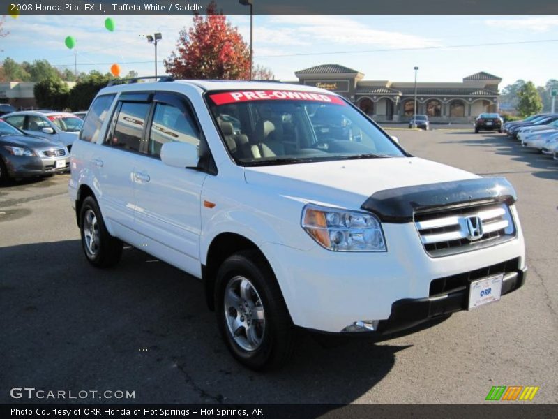 Taffeta White / Saddle 2008 Honda Pilot EX-L