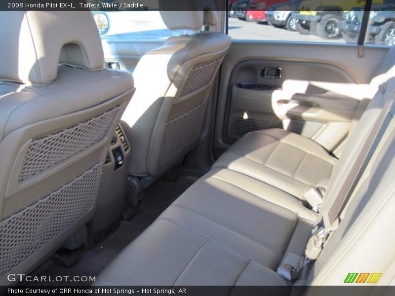 Taffeta White / Saddle 2008 Honda Pilot EX-L