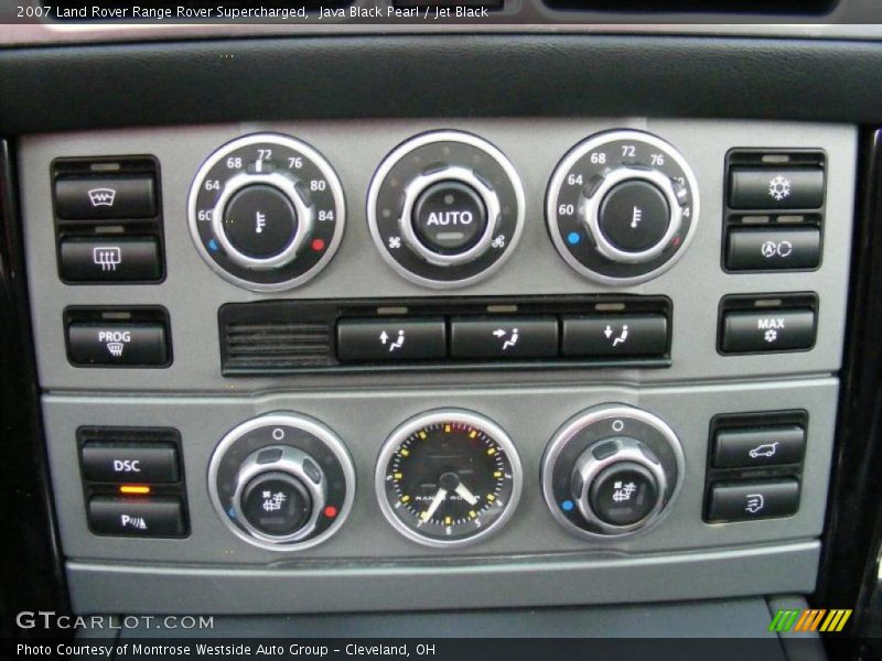 Controls of 2007 Range Rover Supercharged