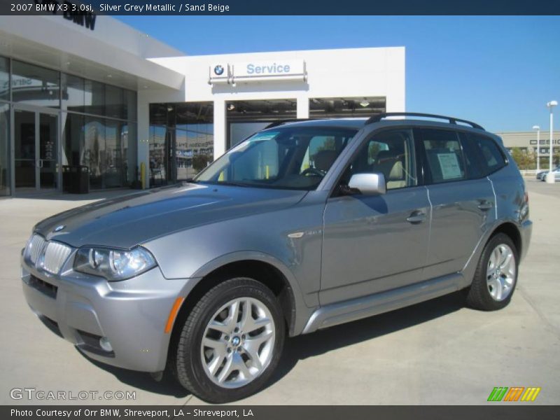 Silver Grey Metallic / Sand Beige 2007 BMW X3 3.0si