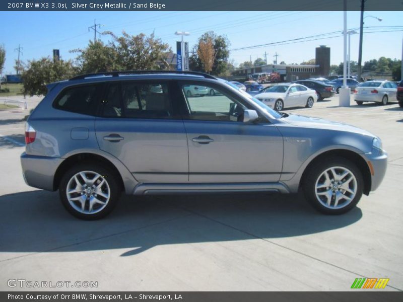 Silver Grey Metallic / Sand Beige 2007 BMW X3 3.0si