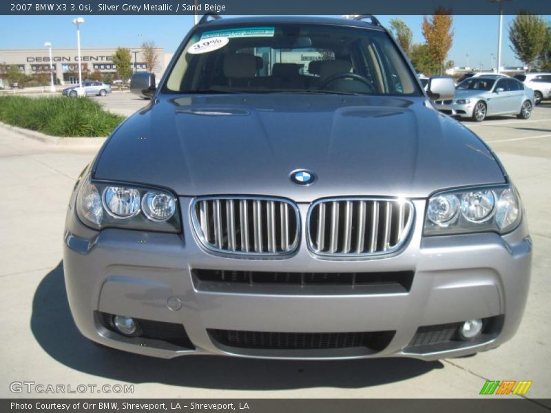 Silver Grey Metallic / Sand Beige 2007 BMW X3 3.0si