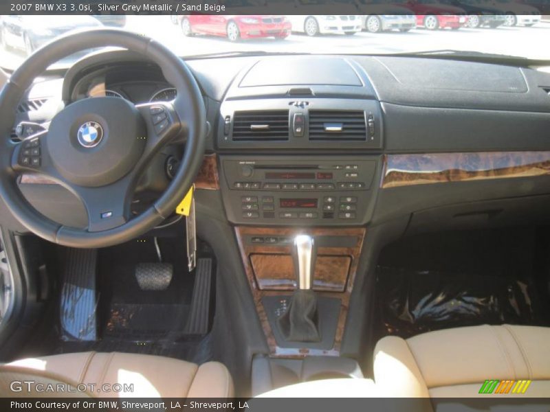 Silver Grey Metallic / Sand Beige 2007 BMW X3 3.0si