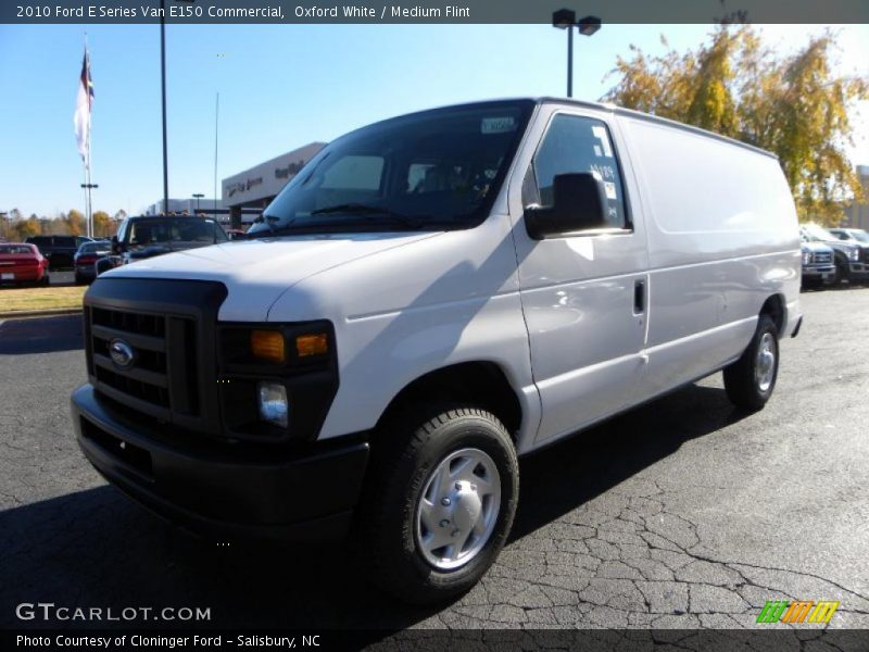 Front 3/4 View of 2010 E Series Van E150 Commercial