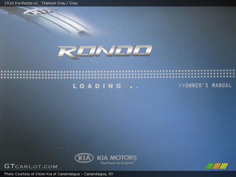Titanium Gray / Gray 2010 Kia Rondo LX