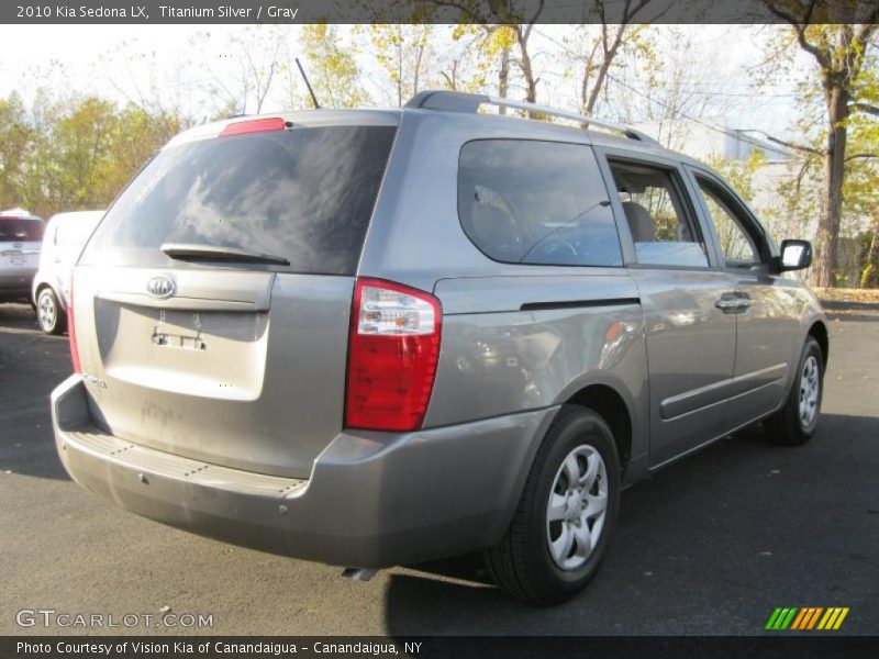 Titanium Silver / Gray 2010 Kia Sedona LX