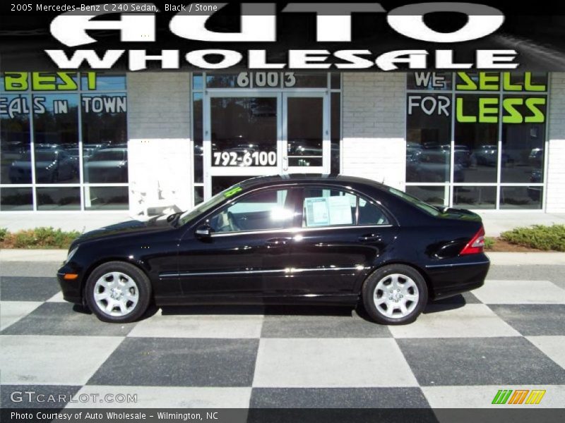 Black / Stone 2005 Mercedes-Benz C 240 Sedan