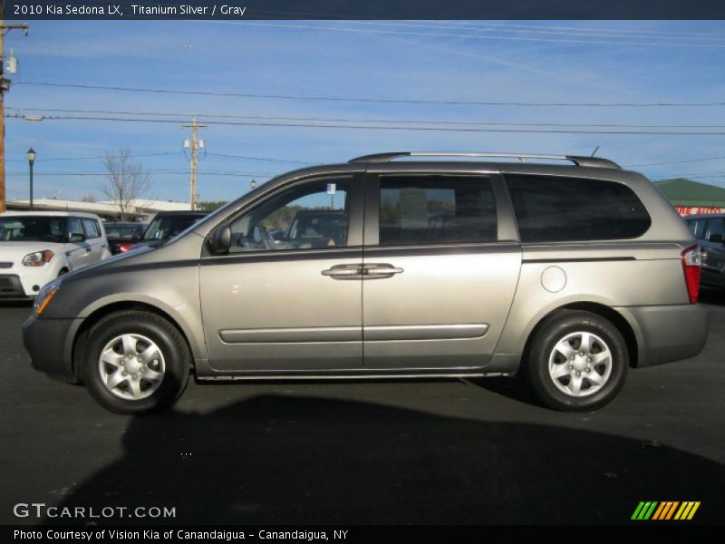 Titanium Silver / Gray 2010 Kia Sedona LX