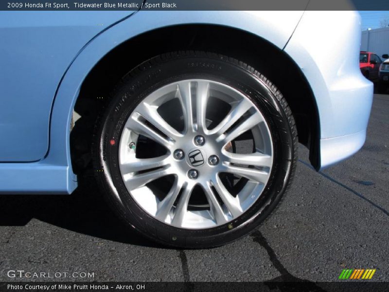 Tidewater Blue Metallic / Sport Black 2009 Honda Fit Sport