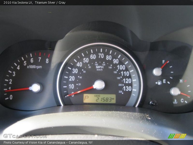 Titanium Silver / Gray 2010 Kia Sedona LX