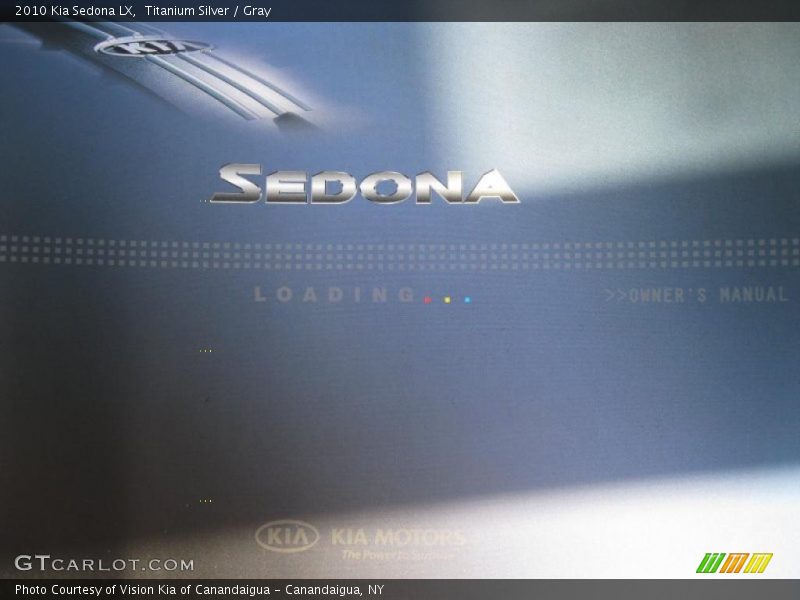 Titanium Silver / Gray 2010 Kia Sedona LX