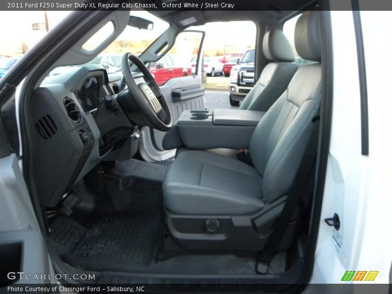  2011 F250 Super Duty XL Regular Cab Chassis Steel Gray Interior