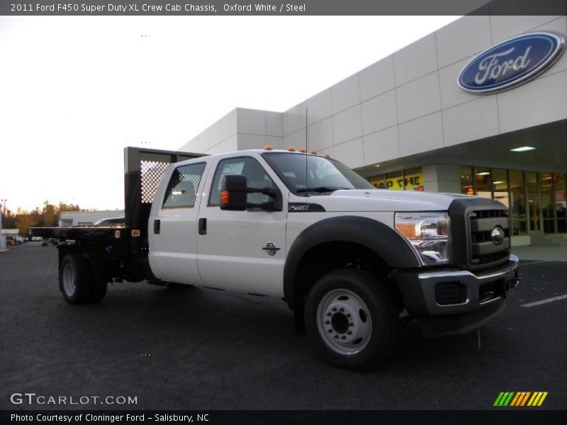 Oxford White / Steel 2011 Ford F450 Super Duty XL Crew Cab Chassis