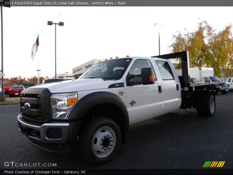 Oxford White / Steel 2011 Ford F450 Super Duty XL Crew Cab Chassis