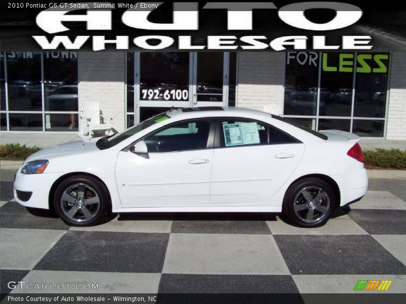 Summit White / Ebony 2010 Pontiac G6 GT Sedan