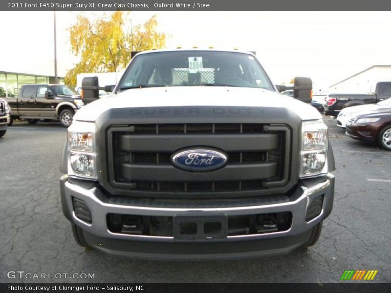 Oxford White / Steel 2011 Ford F450 Super Duty XL Crew Cab Chassis