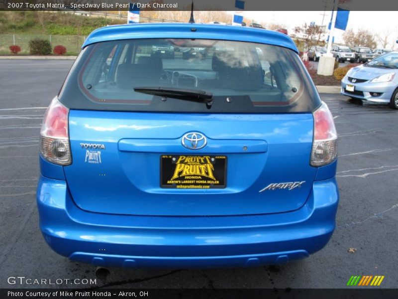 Speedway Blue Pearl / Dark Charcoal 2007 Toyota Matrix