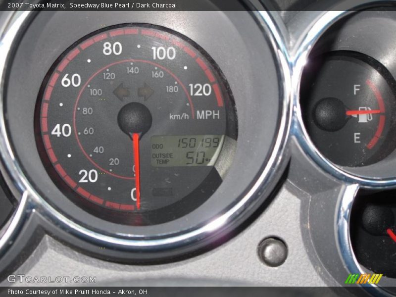Speedway Blue Pearl / Dark Charcoal 2007 Toyota Matrix