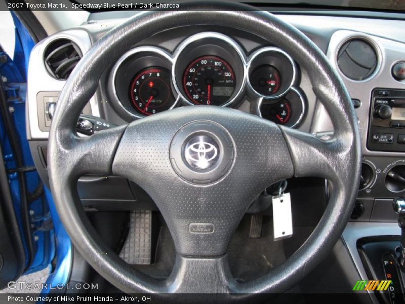 Speedway Blue Pearl / Dark Charcoal 2007 Toyota Matrix