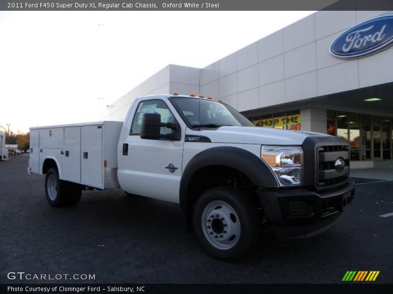 Oxford White / Steel 2011 Ford F450 Super Duty XL Regular Cab Chassis