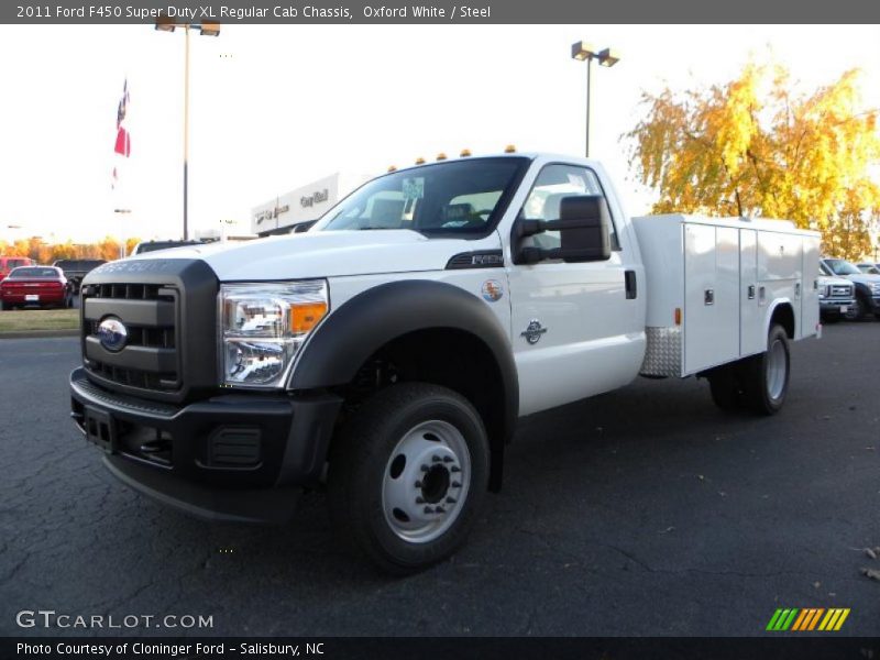 Oxford White / Steel 2011 Ford F450 Super Duty XL Regular Cab Chassis