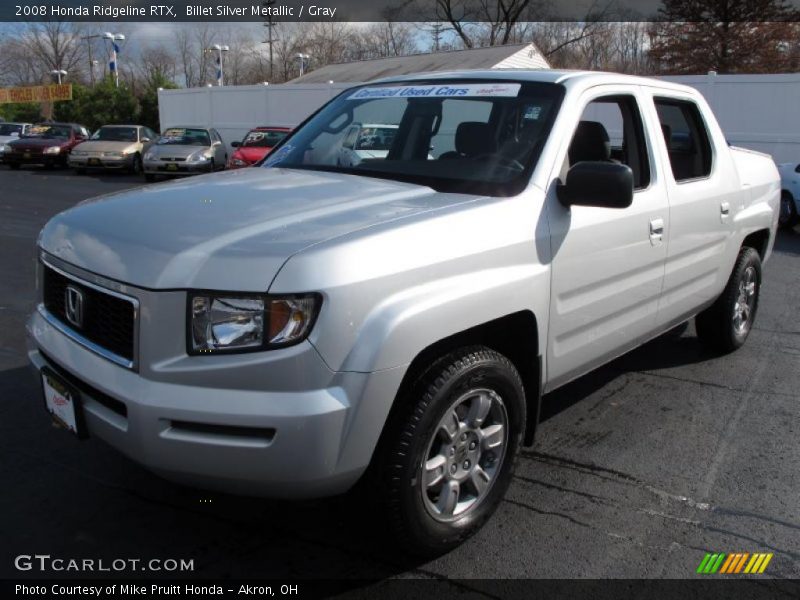 Billet Silver Metallic / Gray 2008 Honda Ridgeline RTX