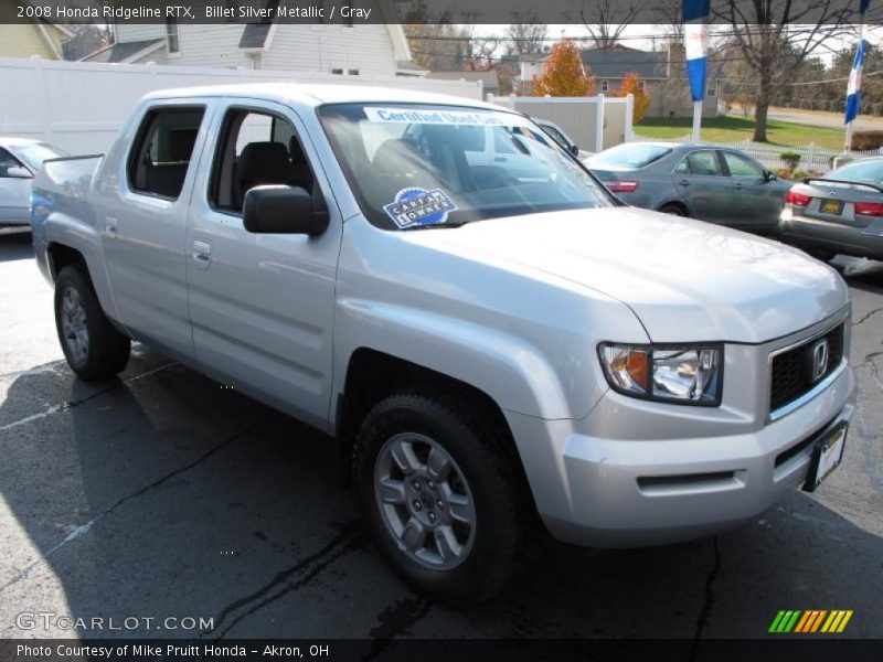 Billet Silver Metallic / Gray 2008 Honda Ridgeline RTX