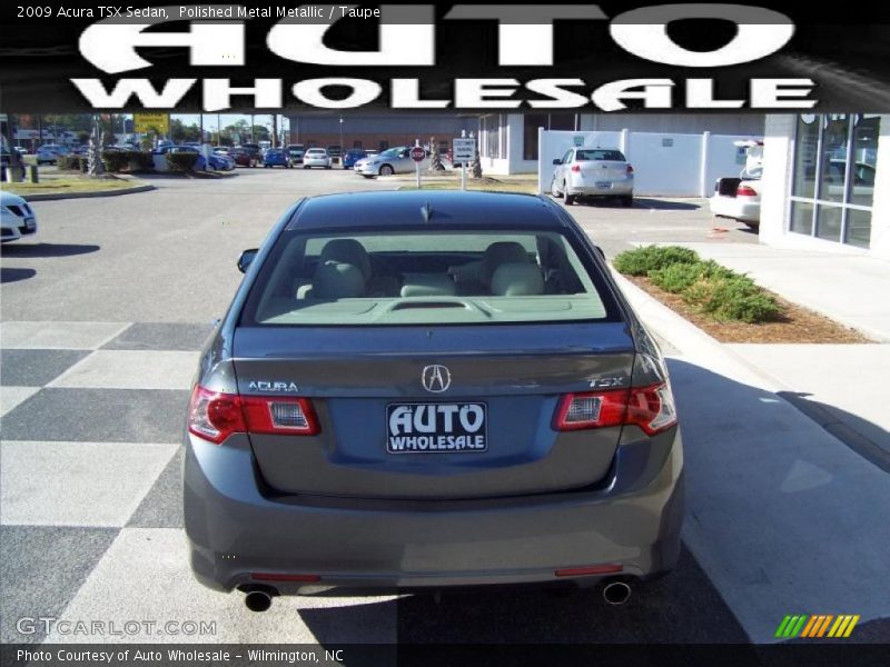 Polished Metal Metallic / Taupe 2009 Acura TSX Sedan