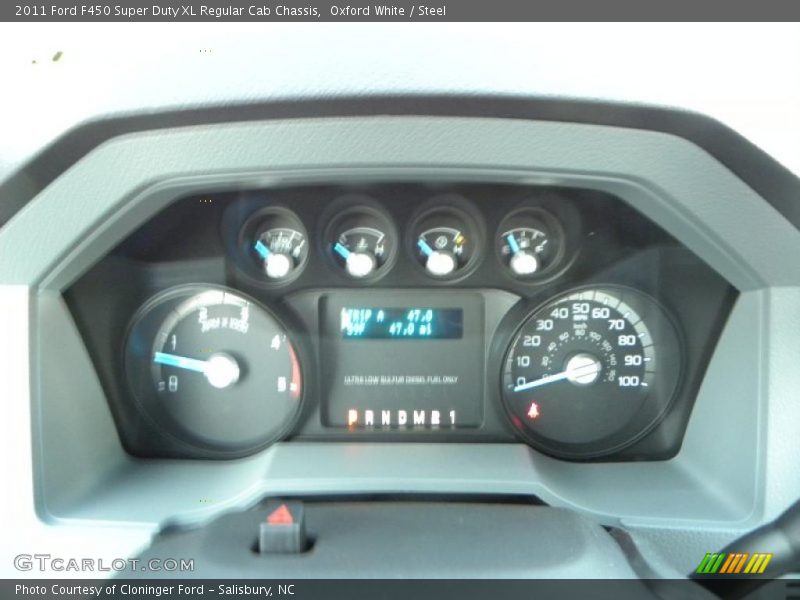  2011 F450 Super Duty XL Regular Cab Chassis XL Regular Cab Chassis Gauges
