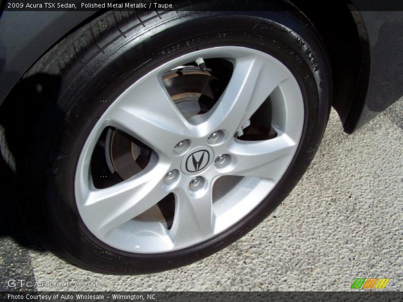 Polished Metal Metallic / Taupe 2009 Acura TSX Sedan